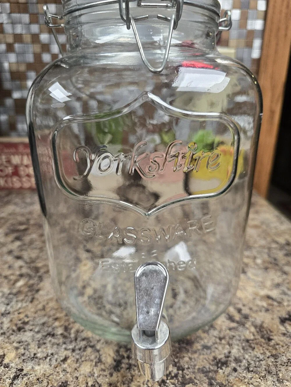 Clear Glass Beverage Dispenser with Spigot - Glassware